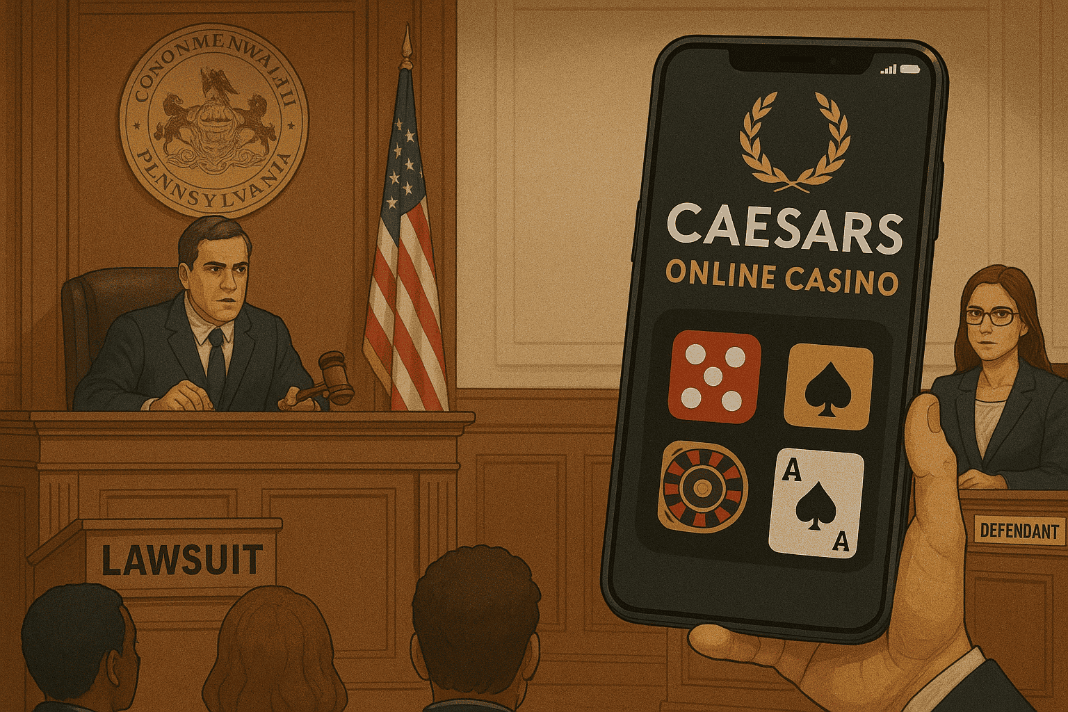 Caesars Online Casino Sued Over ‘Egregious’ PA Gambling Promo